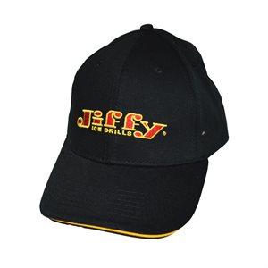 BLACK HAT WITH JIFFY LOGO #6131